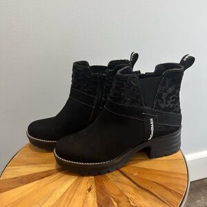 Katniss Nubuck Leather & Camo Boot